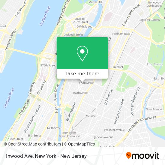 Inwood Ave map