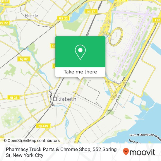 Mapa de Pharmacy Truck Parts & Chrome Shop, 552 Spring St