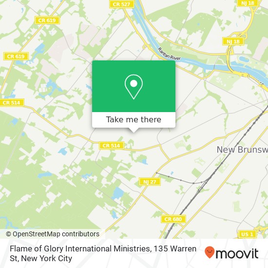 Flame of Glory International Ministries, 135 Warren St map