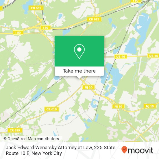 Mapa de Jack Edward Wenarsky Attorney at Law, 225 State Route 10 E