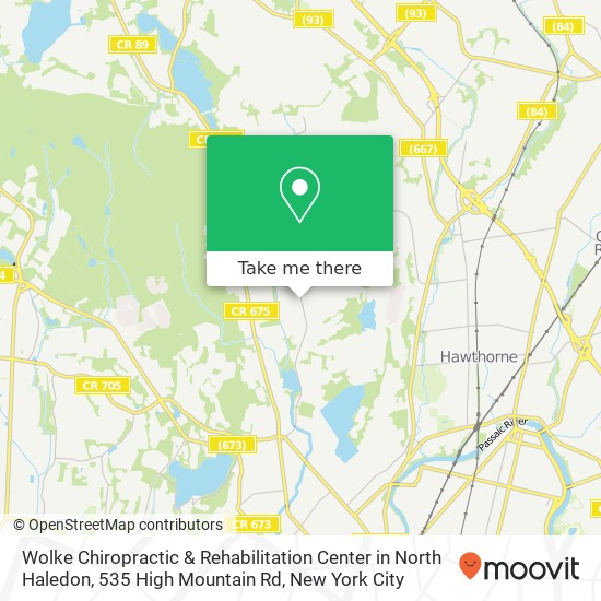 Mapa de Wolke Chiropractic & Rehabilitation Center in North Haledon, 535 High Mountain Rd