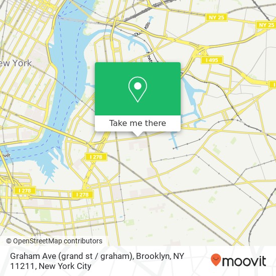 Graham Ave (grand st / graham), Brooklyn, NY 11211 map