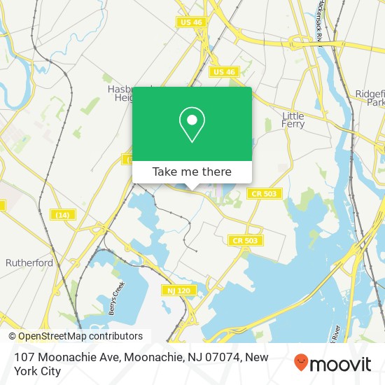 107 Moonachie Ave, Moonachie, NJ 07074 map