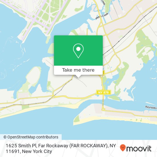 Mapa de 1625 Smith Pl, Far Rockaway (FAR ROCKAWAY), NY 11691