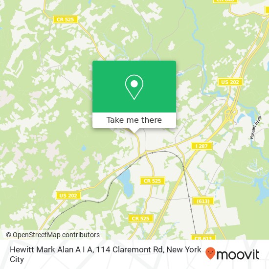 Hewitt Mark Alan A I A, 114 Claremont Rd map