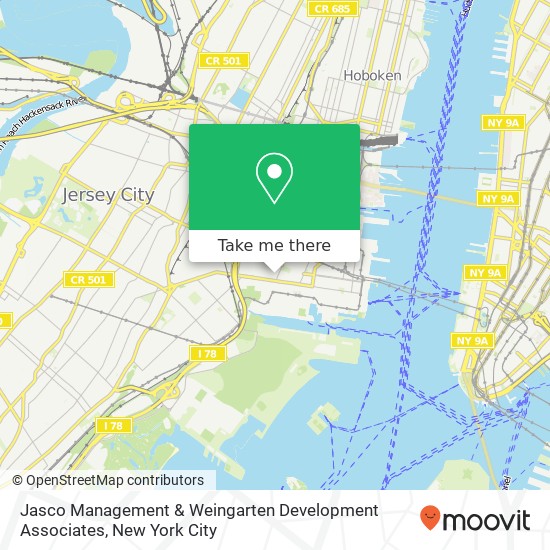 Mapa de Jasco Management & Weingarten Development Associates