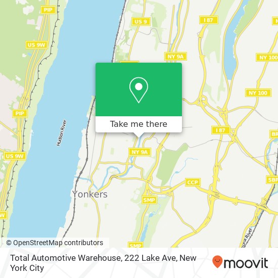 Mapa de Total Automotive Warehouse, 222 Lake Ave