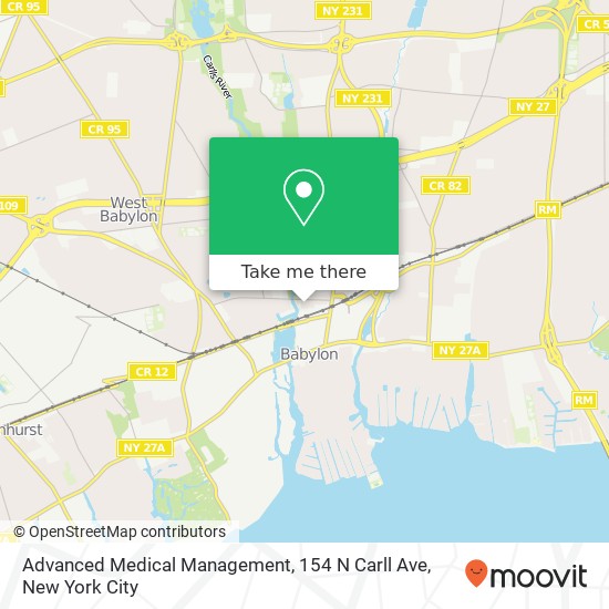 Advanced Medical Management, 154 N Carll Ave map