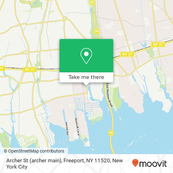 Mapa de Archer St (archer main), Freeport, NY 11520