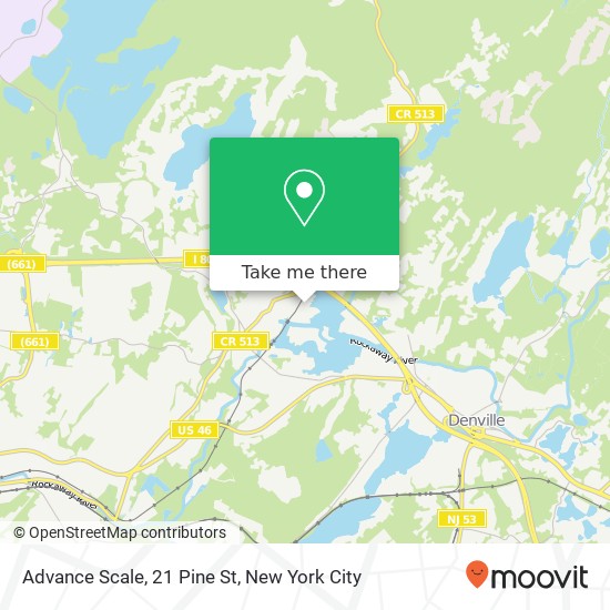 Advance Scale, 21 Pine St map