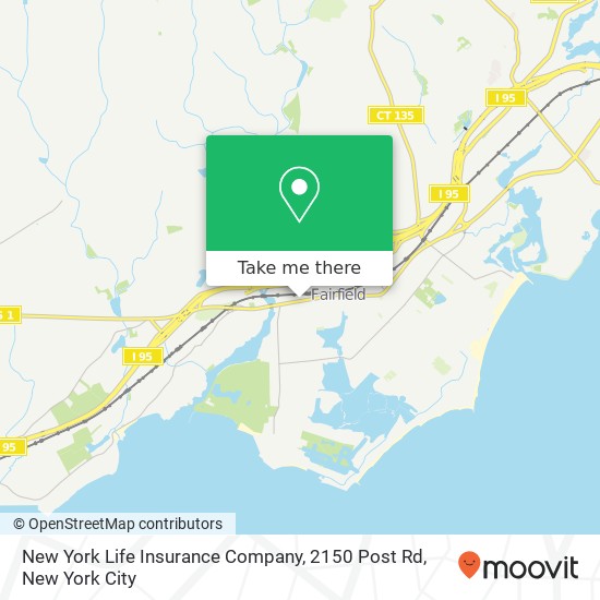 New York Life Insurance Company, 2150 Post Rd map