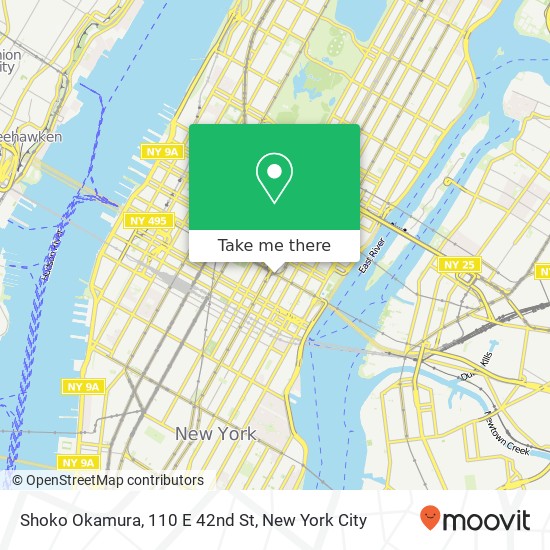 Shoko Okamura, 110 E 42nd St map