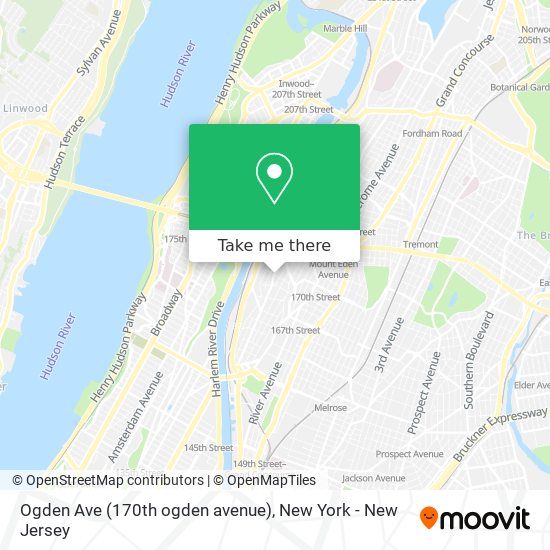 Ogden Ave (170th ogden avenue) map