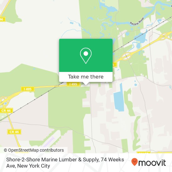 Mapa de Shore-2-Shore Marine Lumber & Supply, 74 Weeks Ave