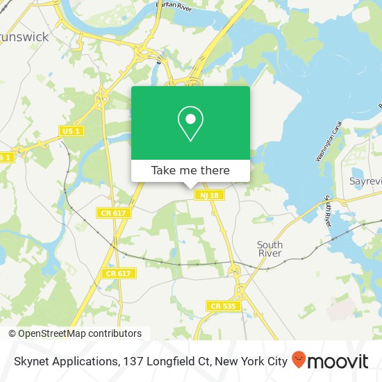 Mapa de Skynet Applications, 137 Longfield Ct