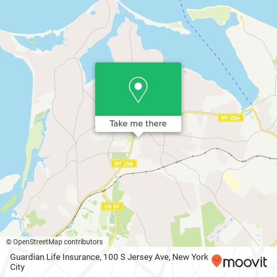 Mapa de Guardian Life Insurance, 100 S Jersey Ave