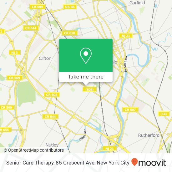 Senior Care Therapy, 85 Crescent Ave map
