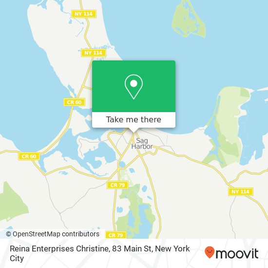 Mapa de Reina Enterprises Christine, 83 Main St