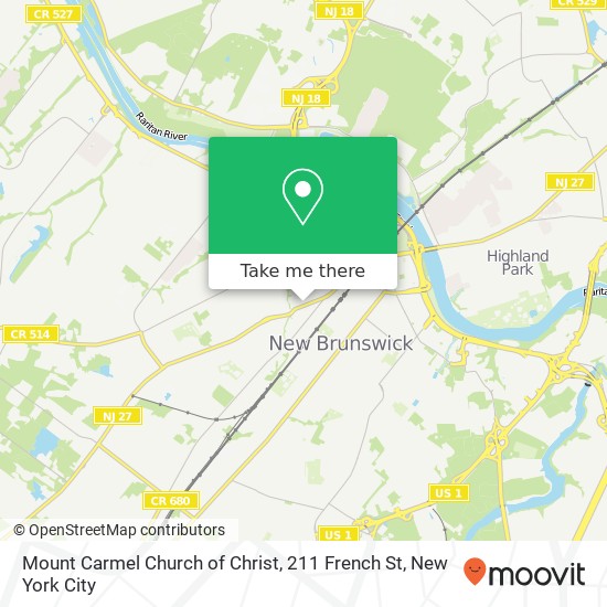 Mount Carmel Church of Christ, 211 French St map