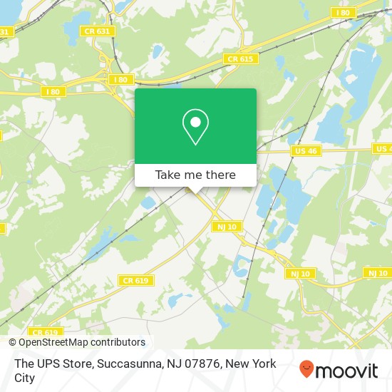 Mapa de The UPS Store, Succasunna, NJ 07876