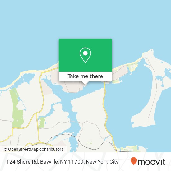 Mapa de 124 Shore Rd, Bayville, NY 11709