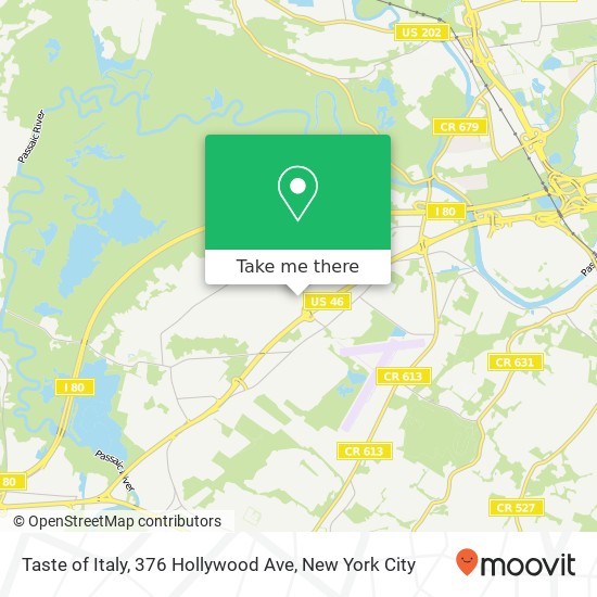 Mapa de Taste of Italy, 376 Hollywood Ave