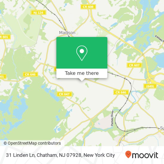 31 Linden Ln, Chatham, NJ 07928 map