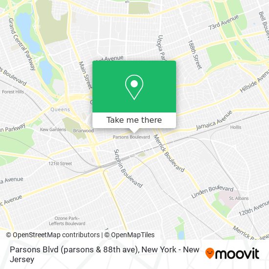 Parsons Blvd (parsons & 88th ave) map
