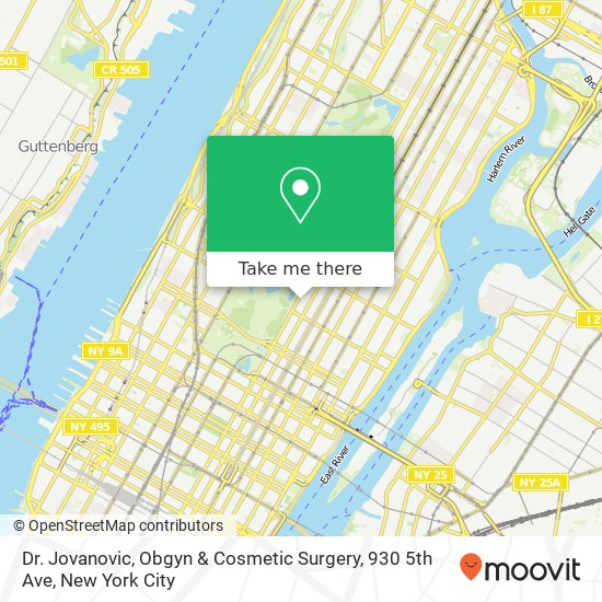 Dr. Jovanovic, Obgyn & Cosmetic Surgery, 930 5th Ave map