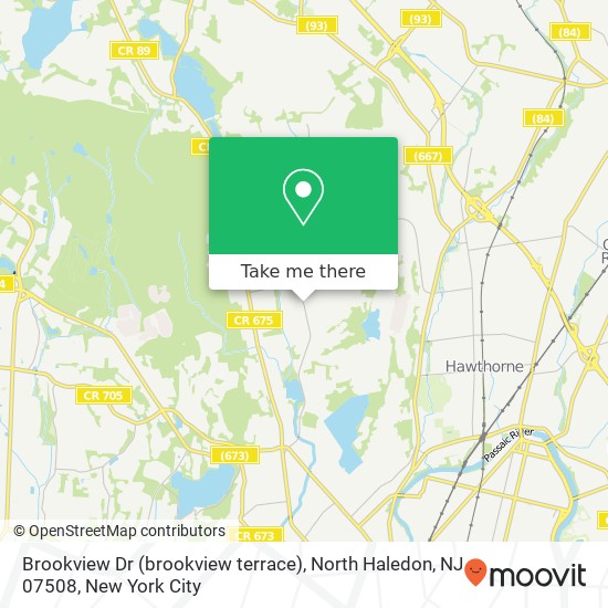 Mapa de Brookview Dr (brookview terrace), North Haledon, NJ 07508