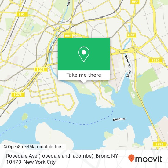 Rosedale Ave (rosedale and lacombe), Bronx, NY 10473 map