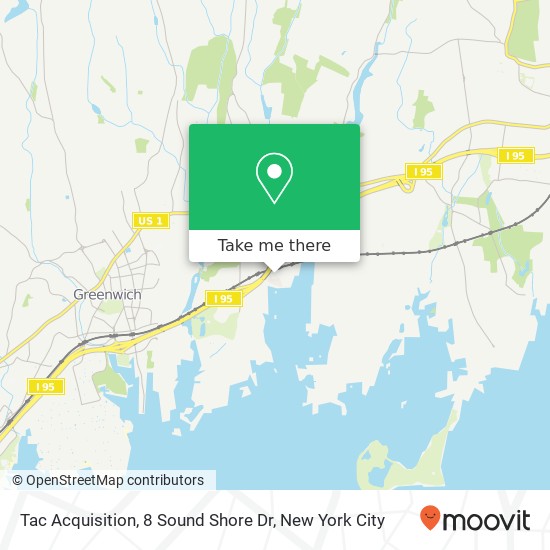 Mapa de Tac Acquisition, 8 Sound Shore Dr