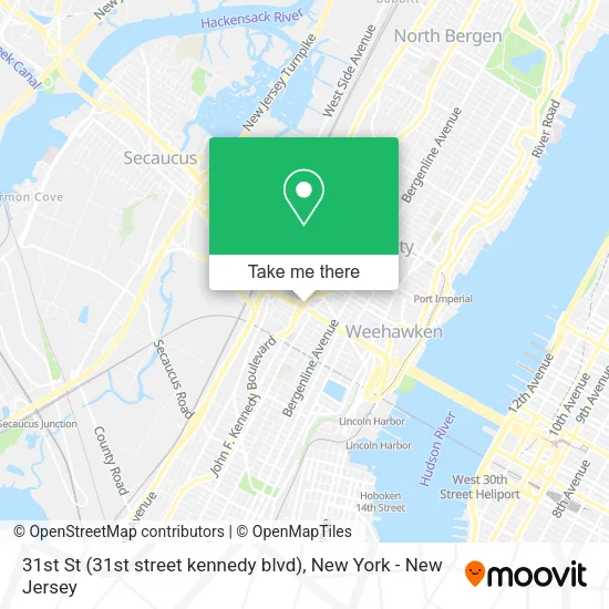 31st St (31st street kennedy blvd) map