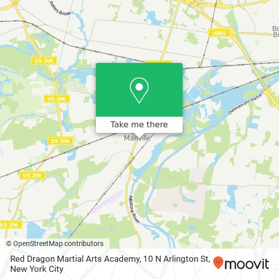 Red Dragon Martial Arts Academy, 10 N Arlington St map