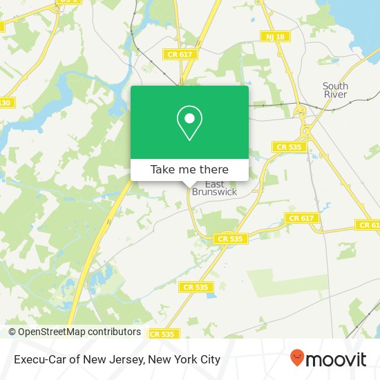 Execu-Car of New Jersey map