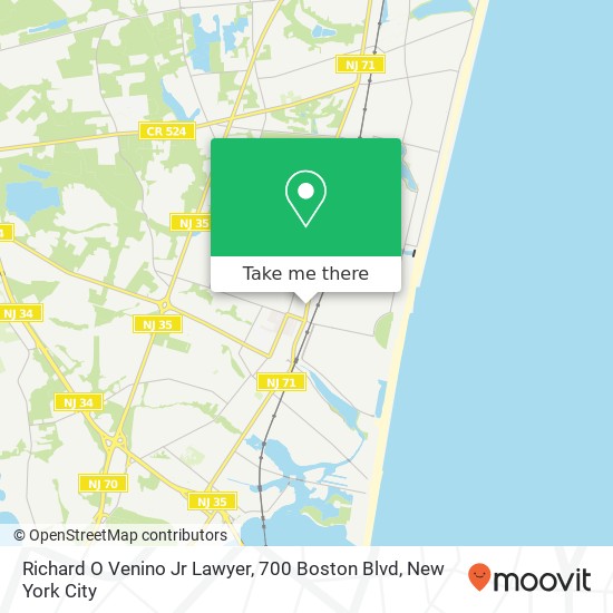 Richard O Venino Jr Lawyer, 700 Boston Blvd map