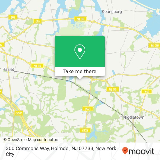 300 Commons Way, Holmdel, NJ 07733 map