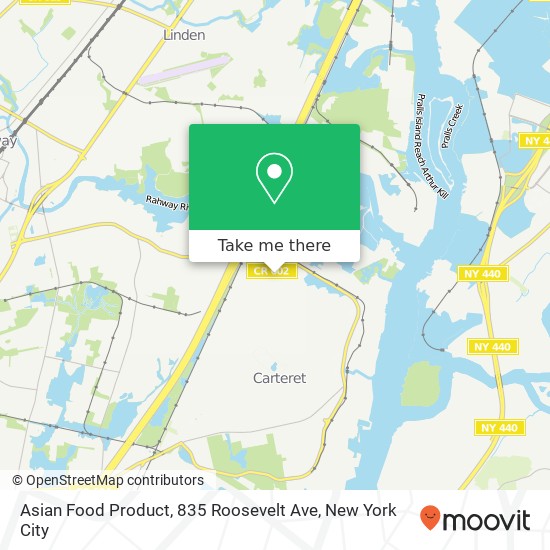 Mapa de Asian Food Product, 835 Roosevelt Ave