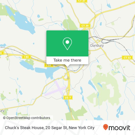 Chuck's Steak House, 20 Segar St map