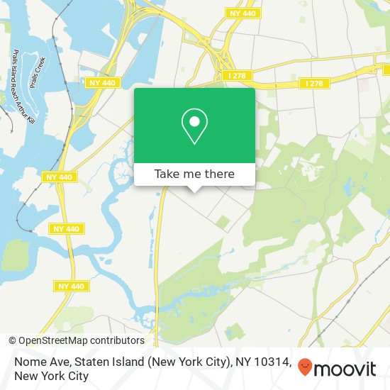 Nome Ave, Staten Island (New York City), NY 10314 map