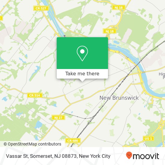 Mapa de Vassar St, Somerset, NJ 08873