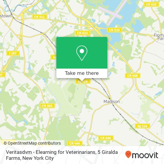 Mapa de Veritasdvm - Elearning for Veterinarians, 5 Giralda Farms