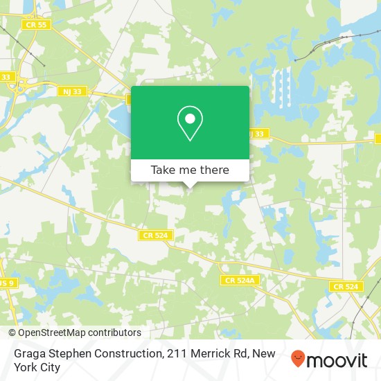 Mapa de Graga Stephen Construction, 211 Merrick Rd