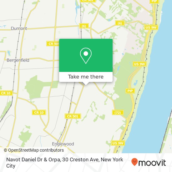 Navot Daniel Dr & Orpa, 30 Creston Ave map