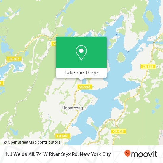 Mapa de NJ Welds All, 74 W River Styx Rd