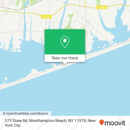 375 Dune Rd, Westhampton Beach, NY 11978 map
