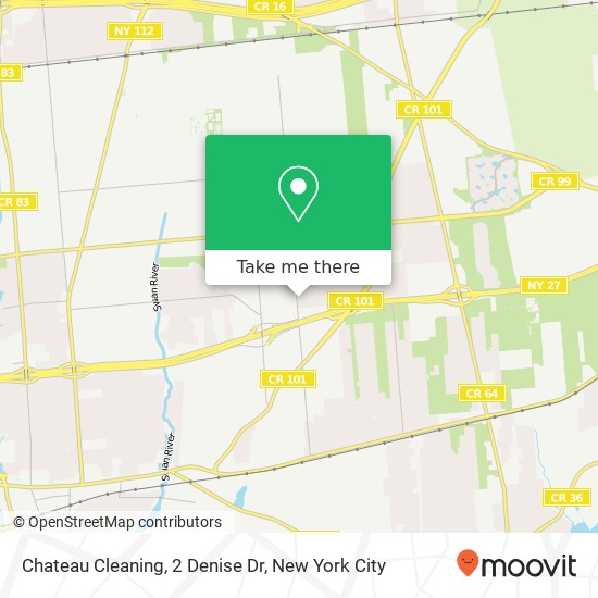 Mapa de Chateau Cleaning, 2 Denise Dr