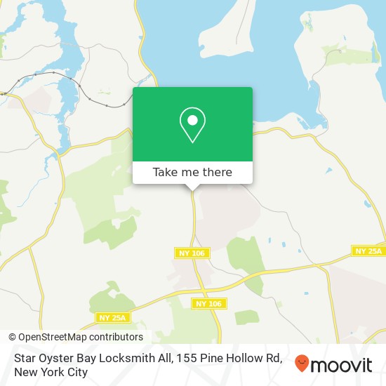 Mapa de Star Oyster Bay Locksmith All, 155 Pine Hollow Rd