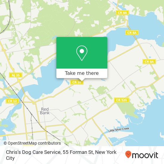 Chris's Dog Care Service, 55 Forman St map