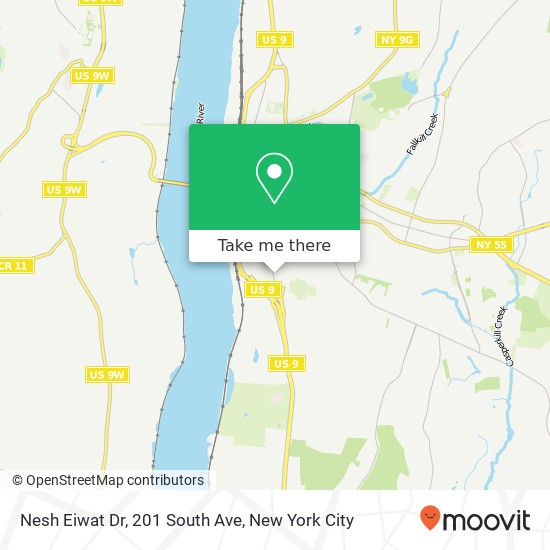 Mapa de Nesh Eiwat Dr, 201 South Ave